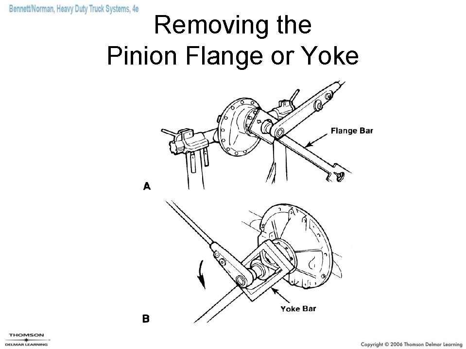 Removing the Pinion Flange or Yoke 