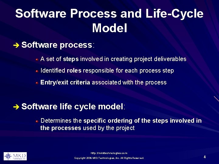 Software Process and Life-Cycle Model è Software process: A set of steps involved in Software Process and Life-Cycle Model è Software process: A set of steps involved in
