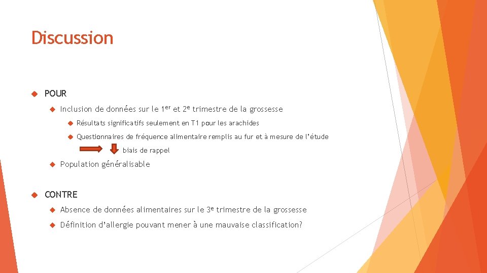 Discussion POUR Inclusion de données sur le 1 er et 2 e trimestre de