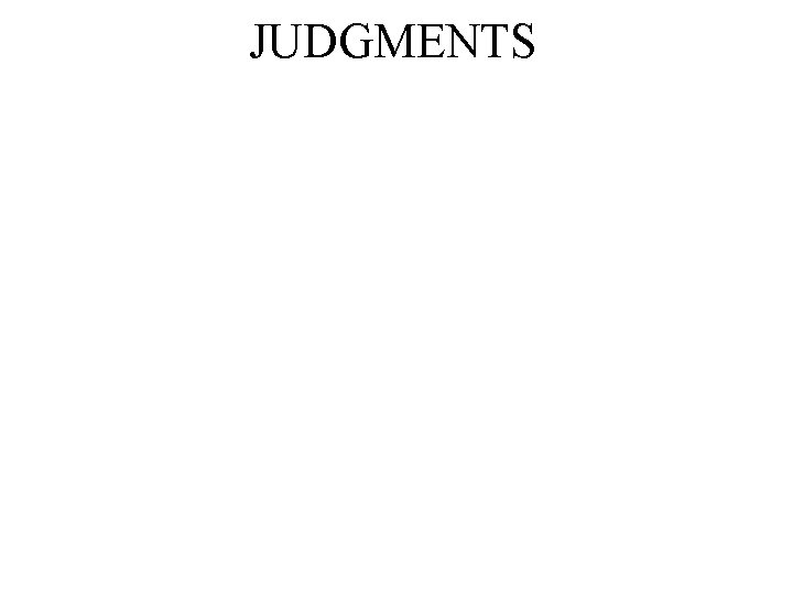 JUDGMENTS 