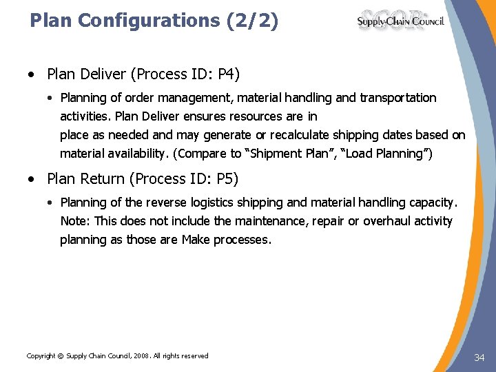 Plan Configurations (2/2) • Plan Deliver (Process ID: P 4) • Planning of order Plan Configurations (2/2) • Plan Deliver (Process ID: P 4) • Planning of order