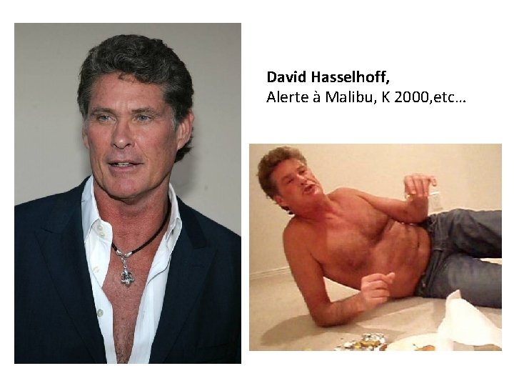 David Hasselhoff, Alerte à Malibu, K 2000, etc… 
