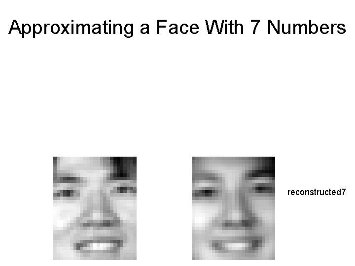 Approximating a Face With 7 Numbers reconstructed 7 