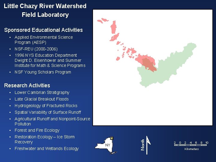 Little Chazy River Watershed Field Laboratory Sponsored Educational Activities • Applied Environmental Science Program