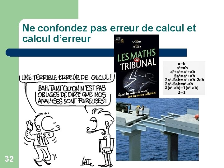 Ne confondez pas erreur de calcul et calcul d’erreur 32 