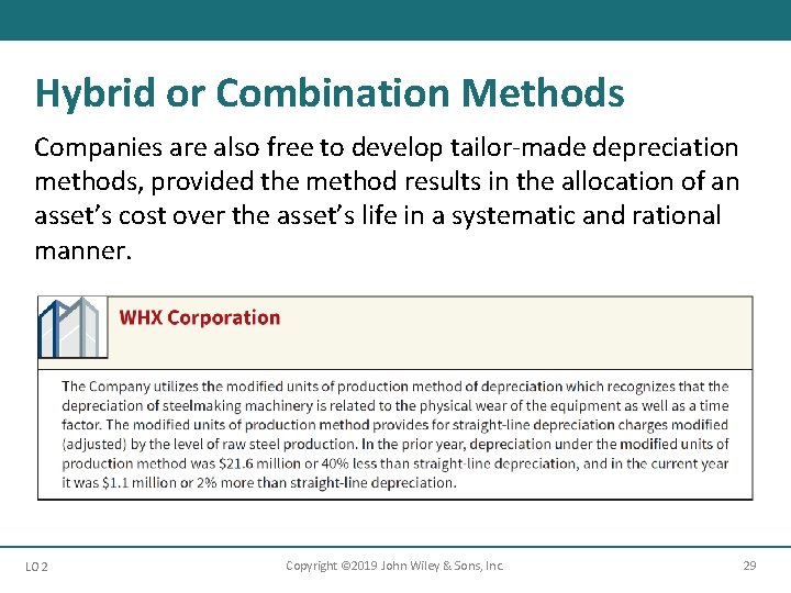 Hybrid or Combination Methods Companies are also free to develop tailor-made depreciation methods, provided Hybrid or Combination Methods Companies are also free to develop tailor-made depreciation methods, provided