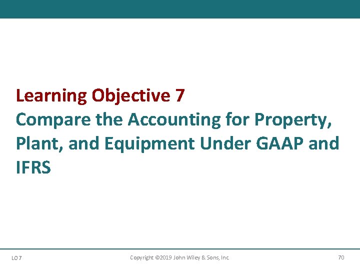 Learning Objective 7 Compare the Accounting for Property, Plant, and Equipment Under GAAP and Learning Objective 7 Compare the Accounting for Property, Plant, and Equipment Under GAAP and