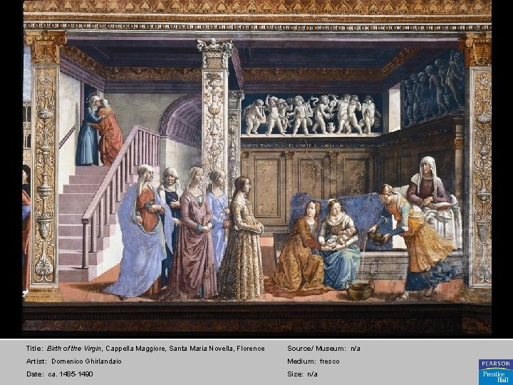 Title: Birth of the Virgin, Cappella Maggiore, Santa Maria Novella, Florence Source/ Museum: n/a