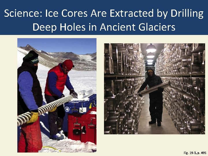 Science: Ice Cores Are Extracted by Drilling Deep Holes in Ancient Glaciers Fig. 19