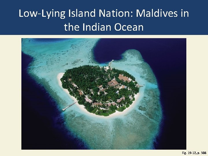 Low-Lying Island Nation: Maldives in the Indian Ocean Fig. 19 -12, p. 508 