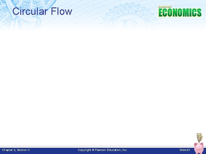 Circular Flow Chapter 2, Section 3 Copyright © Pearson Education, Inc. Slide 61 