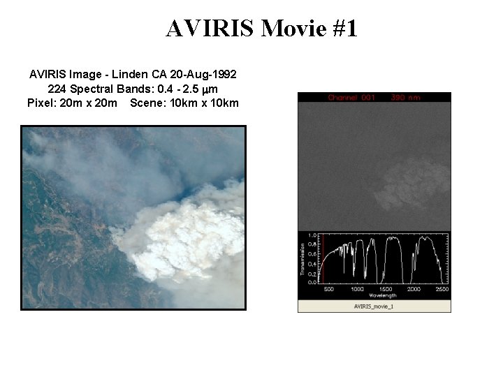 AVIRIS Movie #1 AVIRIS Image - Linden CA 20 -Aug-1992 224 Spectral Bands: 0.