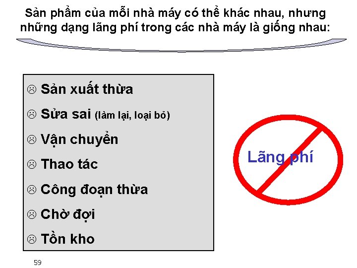 Sản phẩm của mỗi nhà máy có thể khác nhau, nhưng những dạng lãng