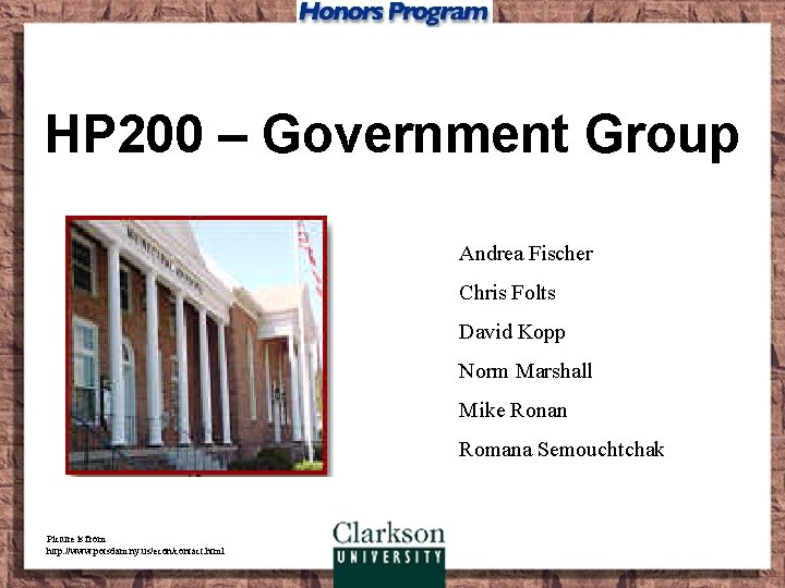 HP 200 – Government Group Andrea Fischer Chris Folts David Kopp Norm Marshall Mike