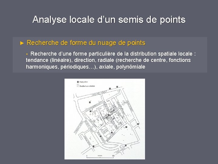Analyse locale d’un semis de points ► Recherche de forme du nuage de points Analyse locale d’un semis de points ► Recherche de forme du nuage de points