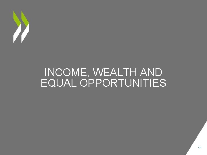 INCOME, WEALTH AND EQUAL OPPORTUNITIES 11 