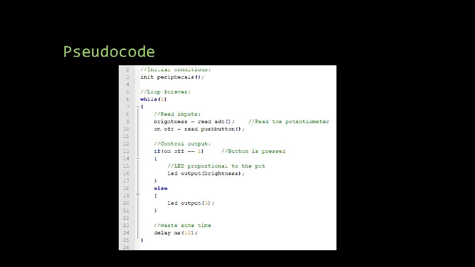 Pseudocode 