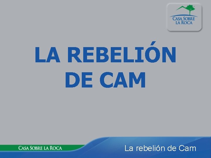 LA REBELIÓN DE CAM La rebelión de Cam 