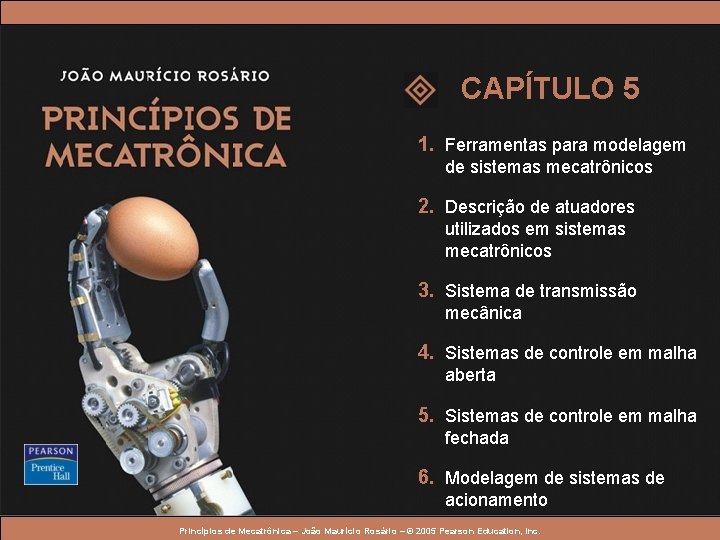 CAPÍTULO 5 1. Ferramentas para modelagem de sistemas mecatrônicos 2. Descrição de atuadores utilizados