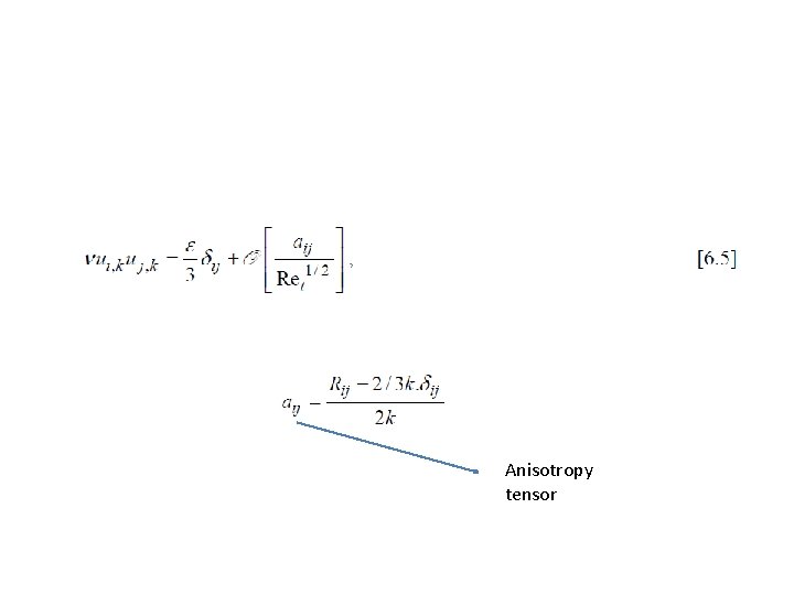 Anisotropy tensor 