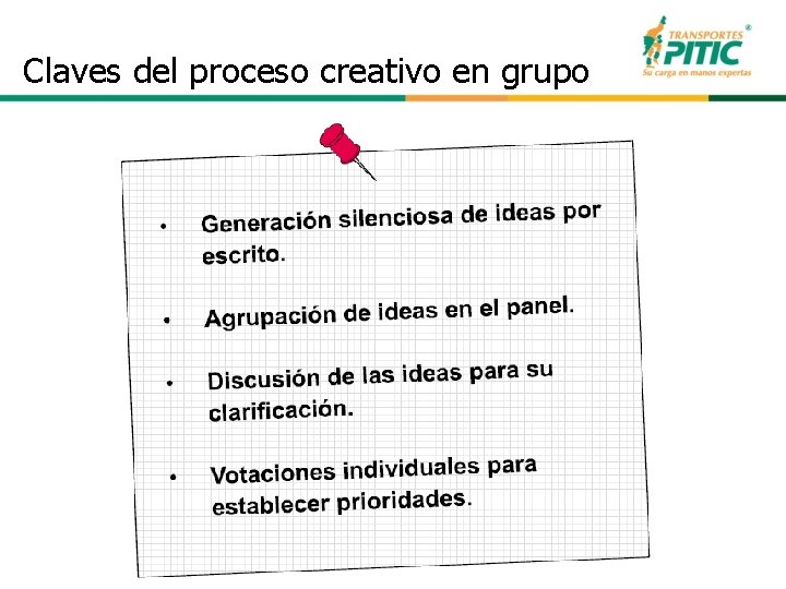 Claves del proceso creativo en grupo Ser Creativo cosister 