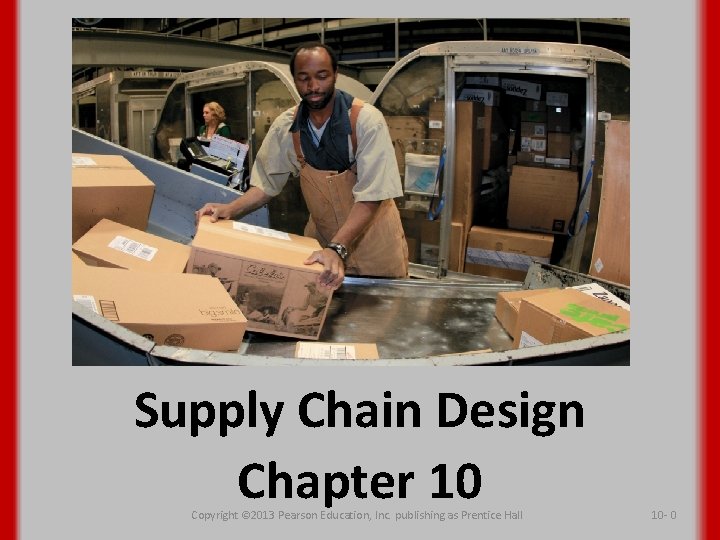 Supply Chain Design Chapter 10 Copyright © 2013 Pearson Education, Inc. publishing as Prentice
