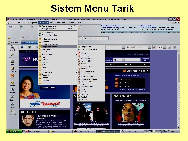 Sistem Menu Tarik 