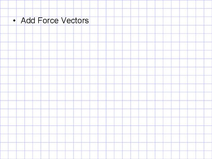  • Add Force Vectors 