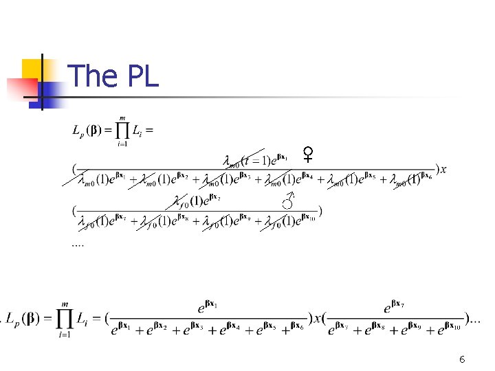 The PL ♀ ♂ 6 The PL ♀ ♂ 6