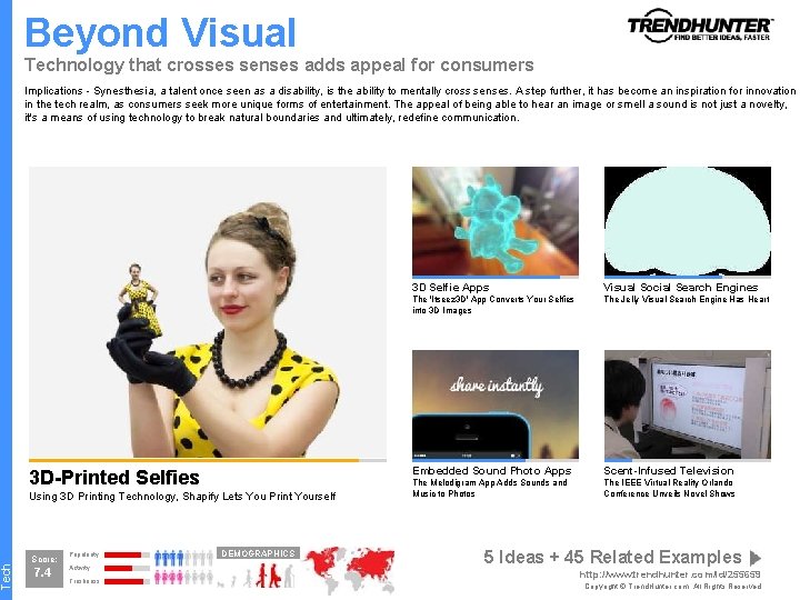 Tech Beyond Visual Technology that crosses senses adds appeal for consumers Implications - Synesthesia,
