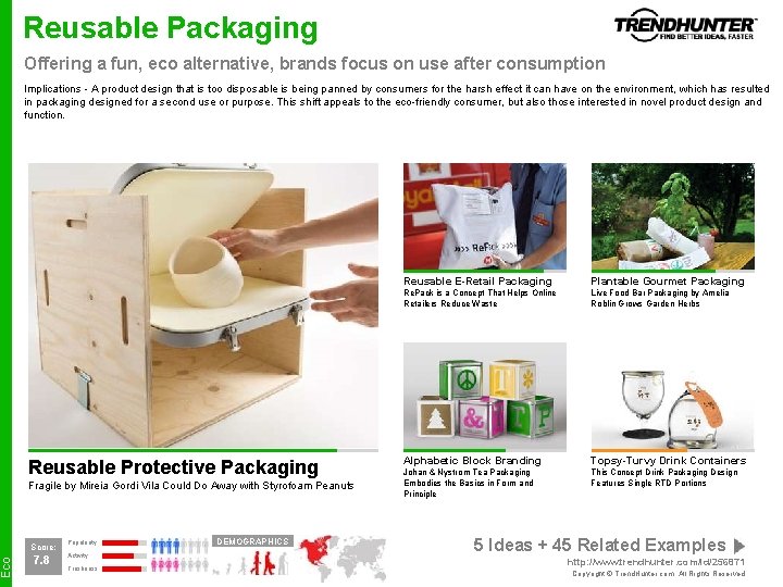 Eco Reusable Packaging Offering a fun, eco alternative, brands focus on use after consumption