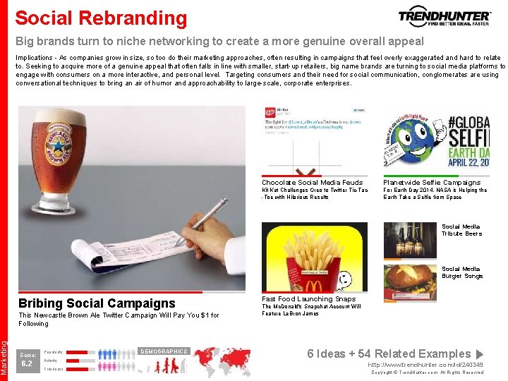 Marketing Social Rebranding Big brands turn to niche networking to create a more genuine