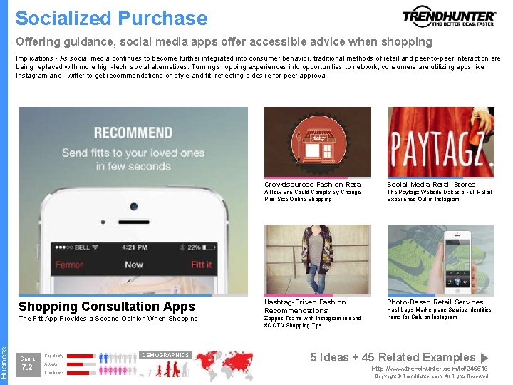 Business Socialized Purchase Offering guidance, social media apps offer accessible advice when shopping Implications