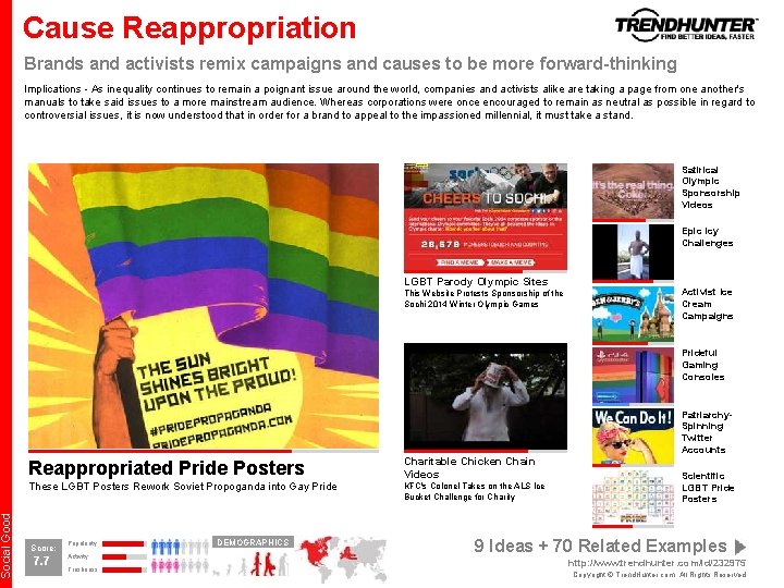 Social Good Cause Reappropriation Brands and activists remix campaigns and causes to be more
