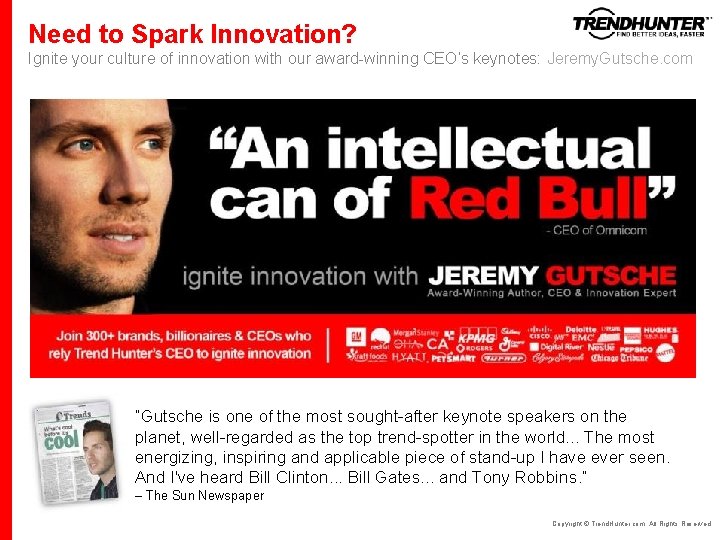 Need to Spark Innovation? Ignite your culture of innovation with our award-winning CEO’s keynotes: