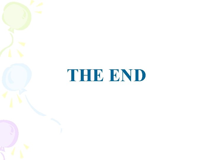 THE END 