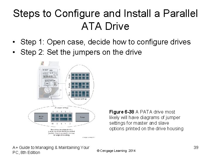 Steps to Configure and Install a Parallel ATA Drive • Step 1: Open case, Steps to Configure and Install a Parallel ATA Drive • Step 1: Open case,