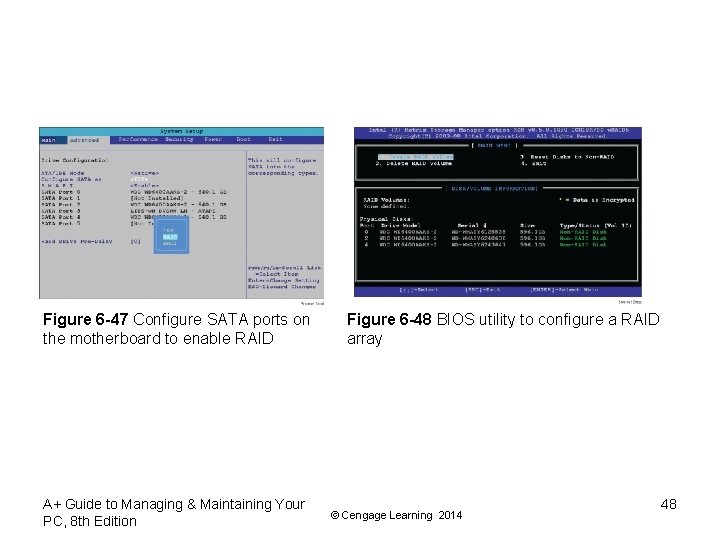 Figure 6 -47 Configure SATA ports on the motherboard to enable RAID A+ Guide