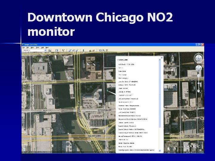 Downtown Chicago NO 2 monitor 