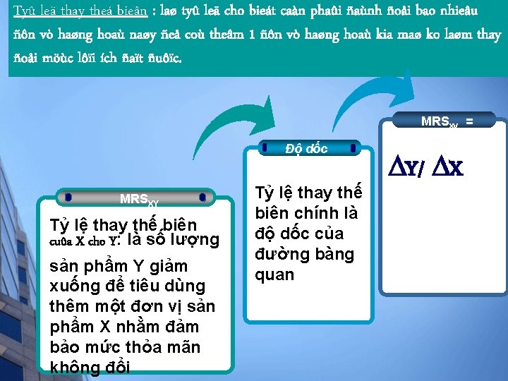 Tyû leä thay theá bieân : laø tyû leä cho bieát caàn phaûi ñaùnh