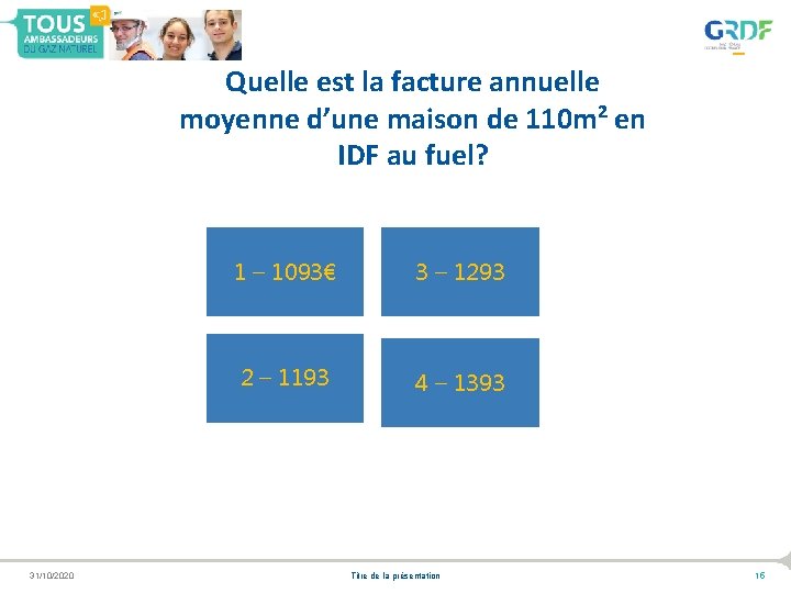 Quelle est la facture annuelle moyenne d’une maison de 110 m² en IDF au