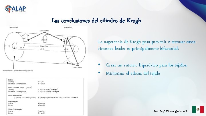 Las conclusiones del cilindro de Krogh La sugerencia de Krogh para prevenir o atenuar