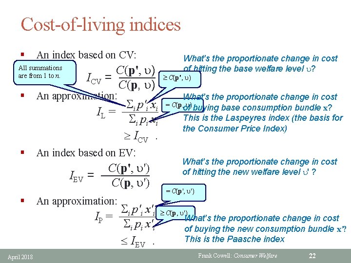 Cost-of-living indices § An index based on CV: All summations are from 1 to