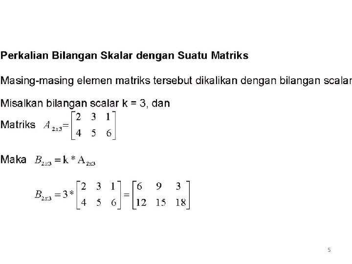 Model Linear dan Aljabar Matriks Pengertian Definisi Matriks