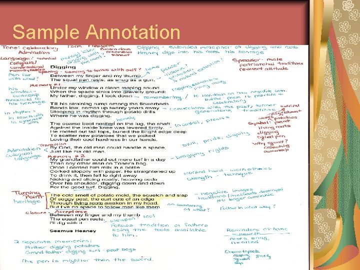 Sample Annotation 