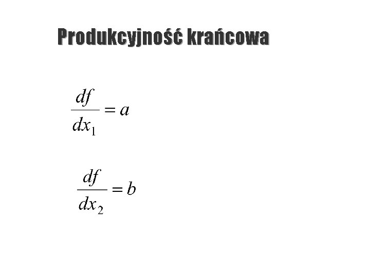 Produkcyjność krańcowa 