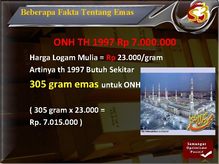 Beberapa Fakta Tentang Emas ONH TH 1997 Rp 7. 000 Harga Logam Mulia =