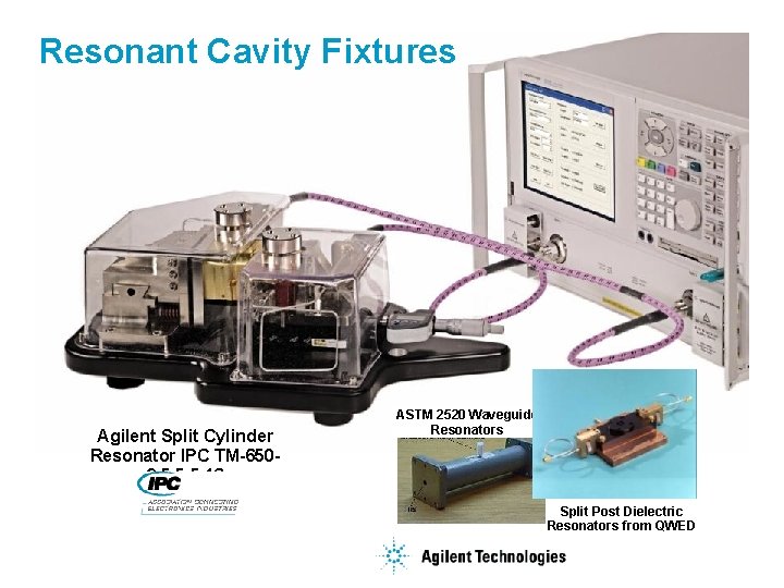 Resonant Cavity Fixtures Agilent Split Cylinder Resonator IPC TM-6502. 5. 5. 5. 13 ASTM