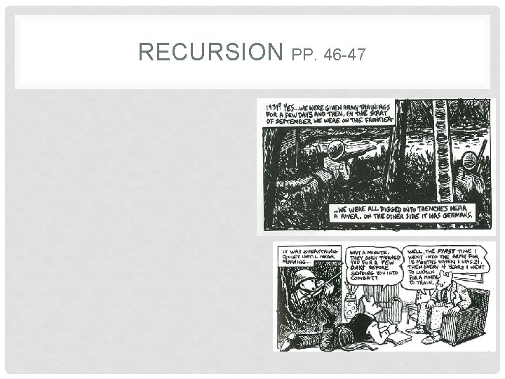 RECURSION PP. 46 -47 