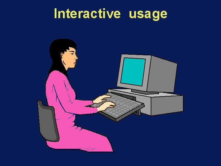 Interactive usage 